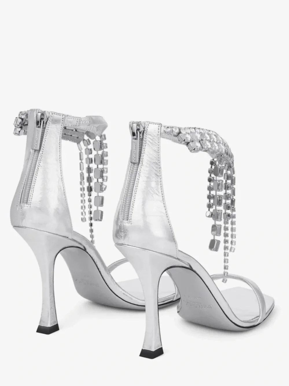 Authentic Jimmy Choo Brand New Verity Heel Silver size 37